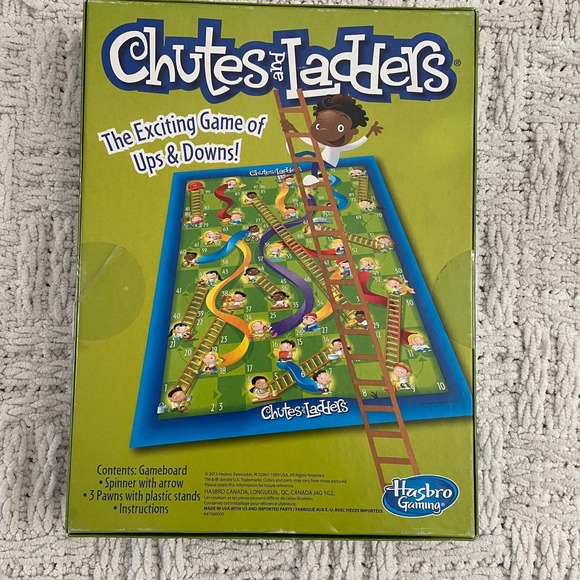 Chutes and Ladders Classic Family Board Game, Games for Kids Ages 3 and up NEW™ - Picture 6 of 7